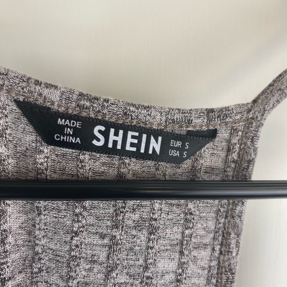 SHEIN Rib-Knit Marled Racerback Dress - Picture 8 of 8